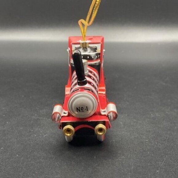 Vintage German Tin Train Ornament Furth Nurnberg Painted Metal Locomotive - Picture 3 of 7